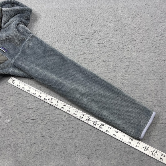 Patagonia Re-Tool Snap-T Pullover Women's Medium Gray Deep Pile Fleece Sweater - Picture 7 of 10